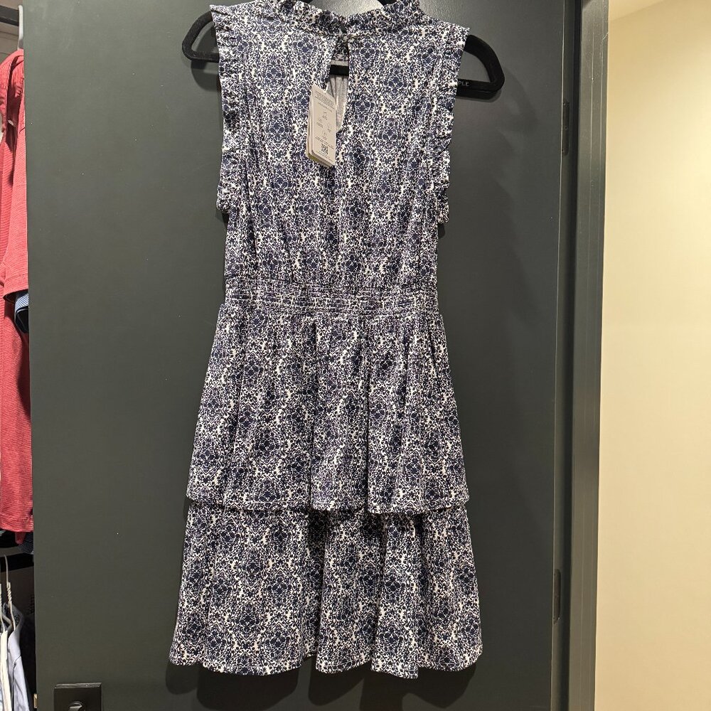 Boden Smocked Waist Sleeveless Mini Dress